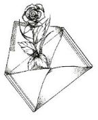 Envelope with rose (small)
